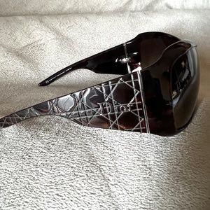 Christian Dior Brown Tortoiseshell Cannage 1 Sungl